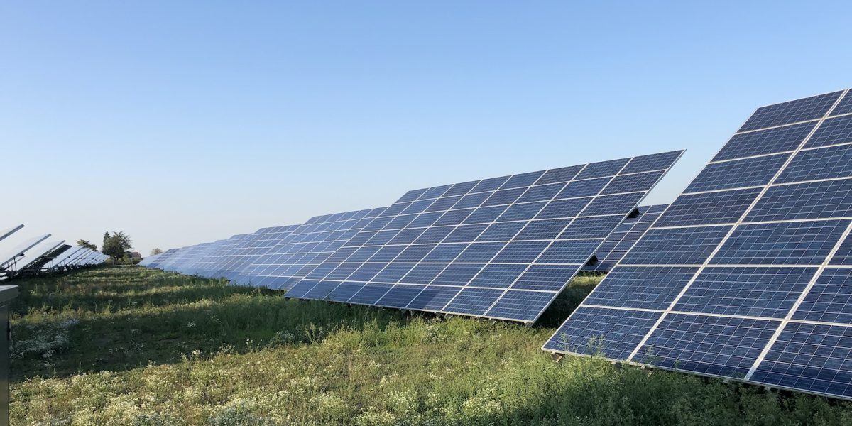 Solar Panels in a Field